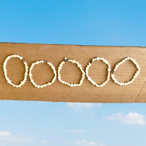 Silpada Goddess Bracelet Freshwater Pearl Sterling Silver Stretch Lot of 5 - Picture 8 of 11